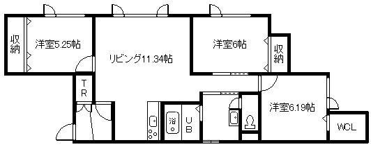 REII(3LDK/2階)の間取り写真