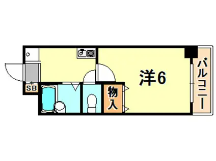 AURORA COURT兵庫駅前(1K/8階)の間取り写真