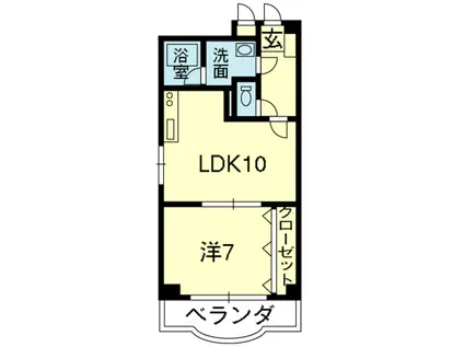 ピアチェーレ本山(1LDK/5階)の間取り写真