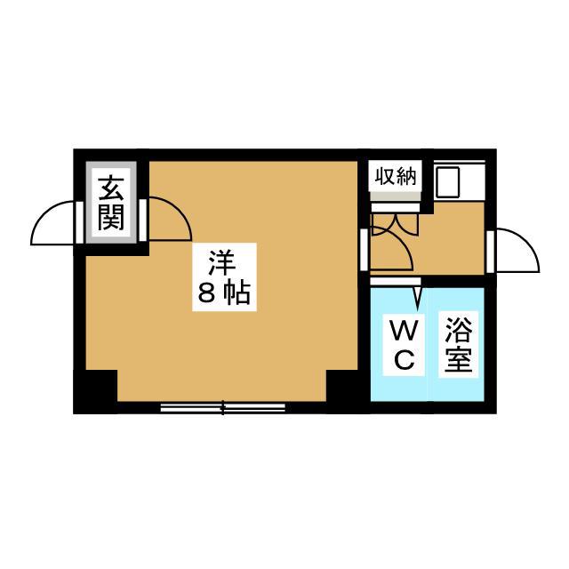 アークビル沼袋(1K/1階)の間取り写真