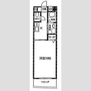 メルベーユ(1K/3階)の間取り写真
