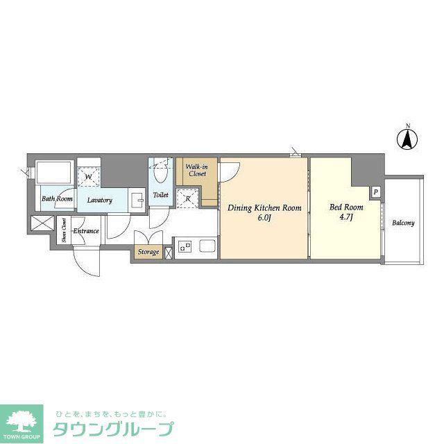 ラティエラ四谷(1DK/3階)の間取り写真