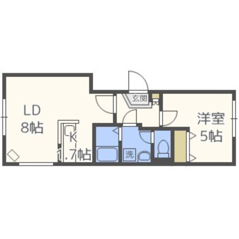 MU・MU(1LDK/3階)の間取り写真