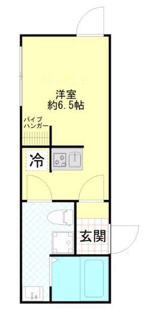 川崎大師AP(ワンルーム/3階)の間取り写真