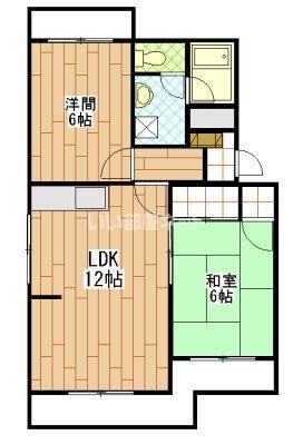 メゾンスーブニール(2LDK/1階)の間取り写真