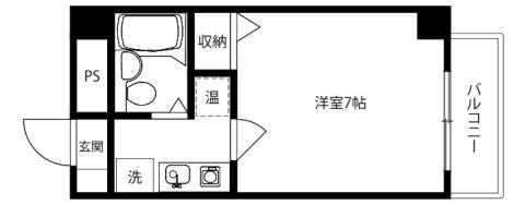 FJジェネラス8TH(1K/3階)の間取り写真