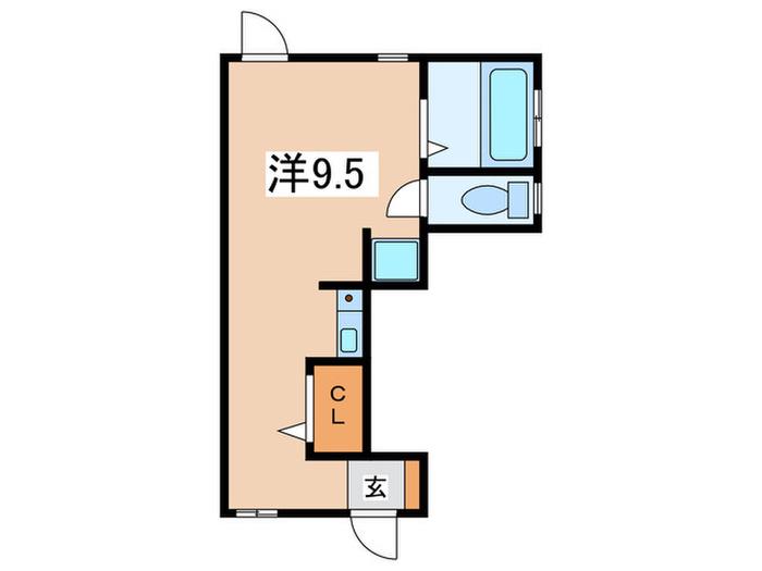 ユイット中町I(ワンルーム/1階)の間取り写真