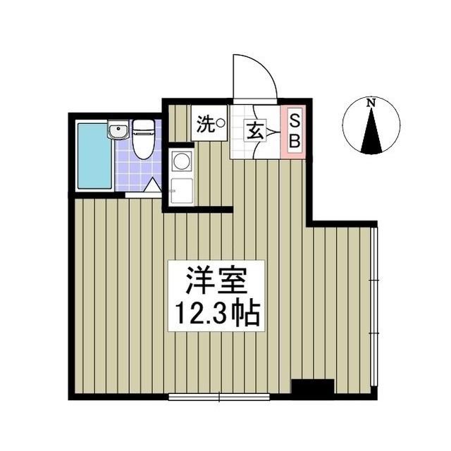 けやきヒルズ本町(ワンルーム/5階)の間取り写真
