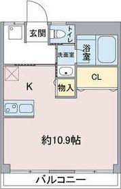 藤田ビル(1K/4階)の間取り写真