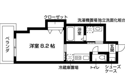 エルメディオ千種(1K/3階)の間取り写真