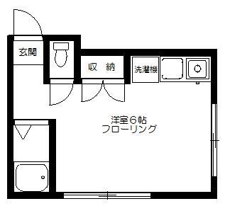 プチハウス(ワンルーム/1階)の間取り写真