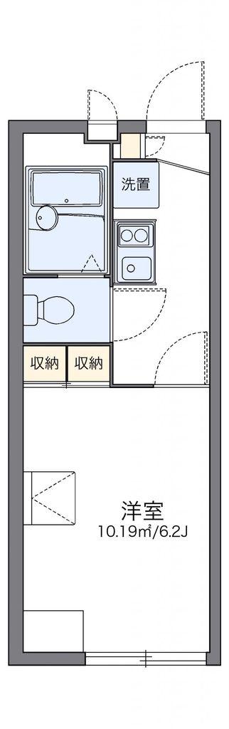 レオパレスエスペランサ常盤(1K/2階)の間取り写真