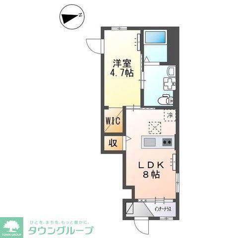 ソワヴィータ(1LDK/1階)の間取り写真