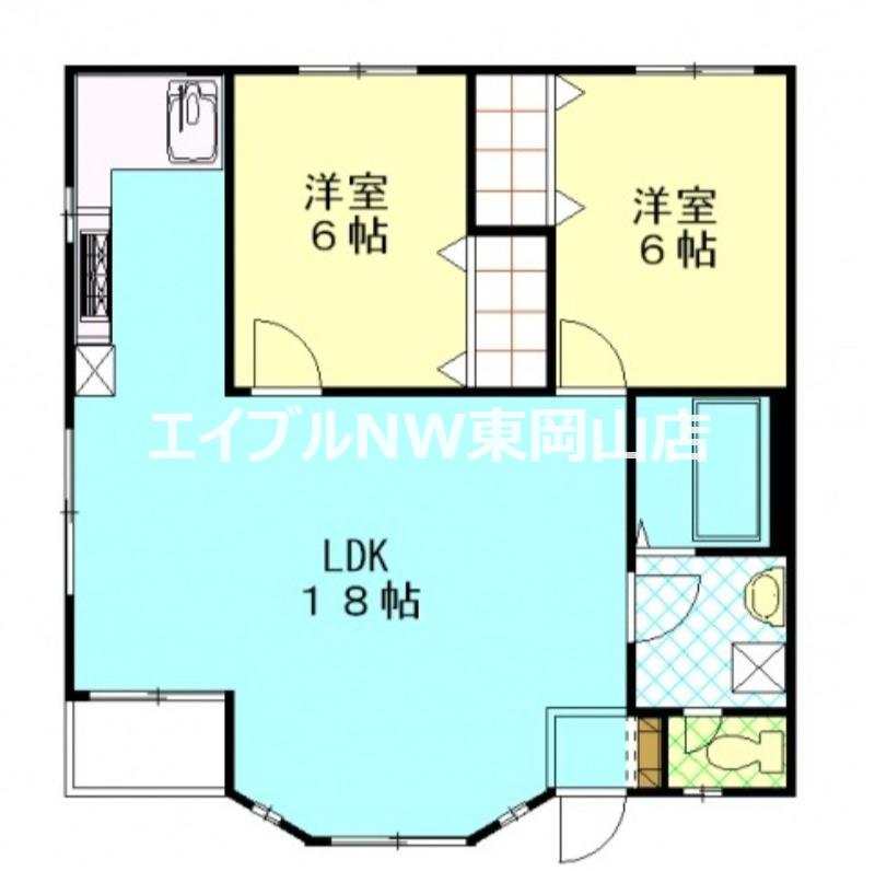 センチュリー山崎(2LDK/2階)の間取り写真