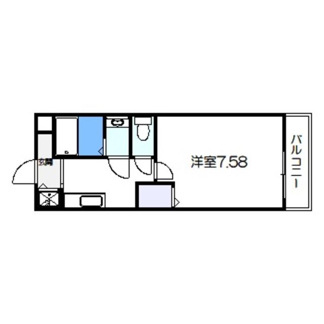 ロイヤルパレス(1K/2階)の間取り写真