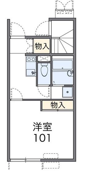 レオネクストせゝらぎ(1K/1階)の間取り写真