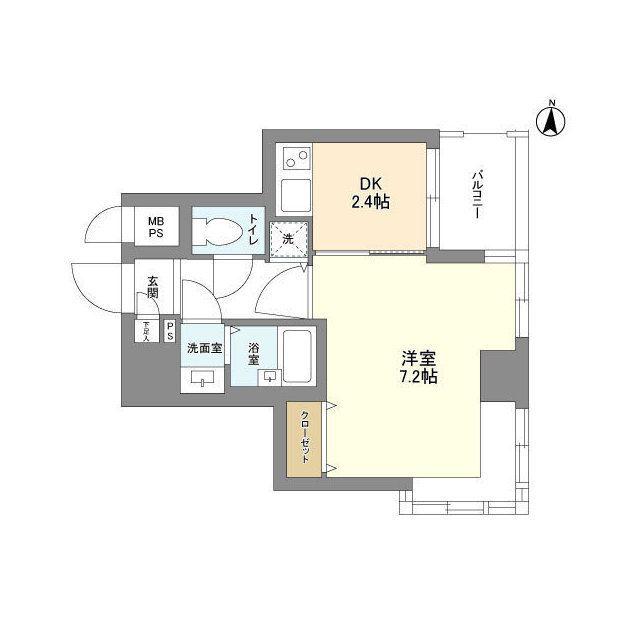 ガーラプレイス錦糸町(1K/5階)の間取り写真