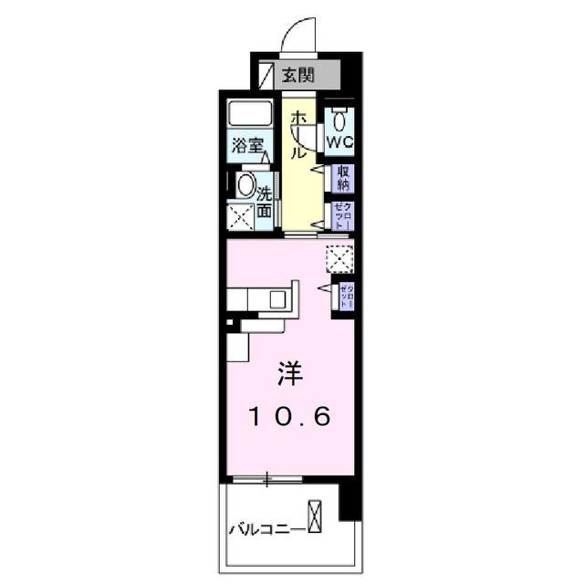 サンリット学園(1K/2階)の間取り写真
