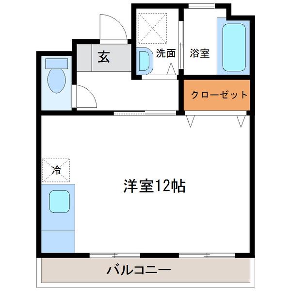 3UMK宮崎ビル(ワンルーム/10階)の間取り写真