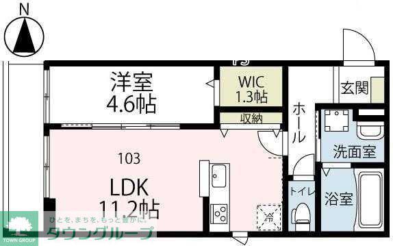 メゾン獅子ヶ谷(1LDK/3階)の間取り写真