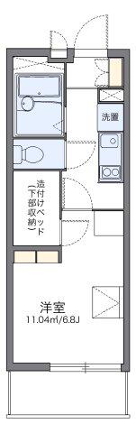 レオパレス英(1K/1階)の間取り写真