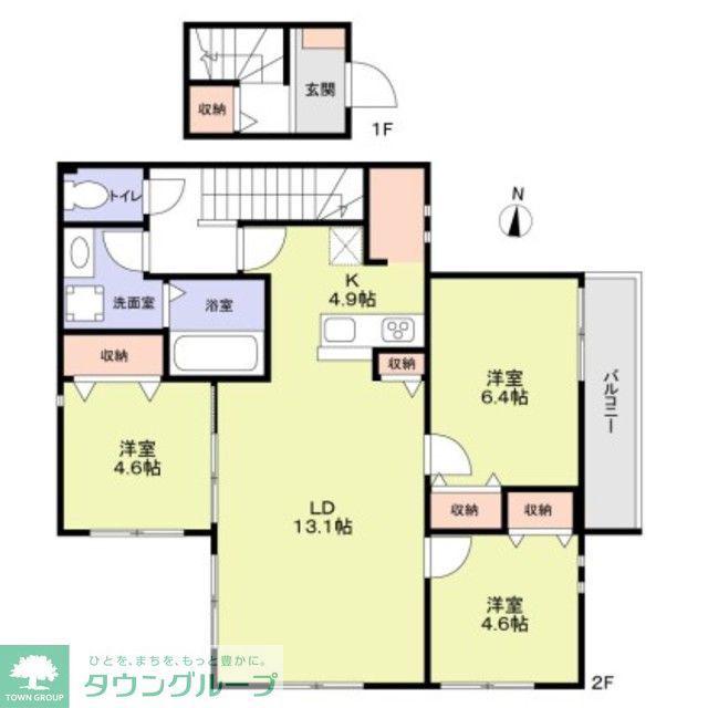 プレステージヴィラ(3LDK/2階)の間取り写真