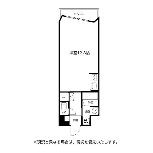 グランドパレス・アネックス(ワンルーム/2階)の間取り写真