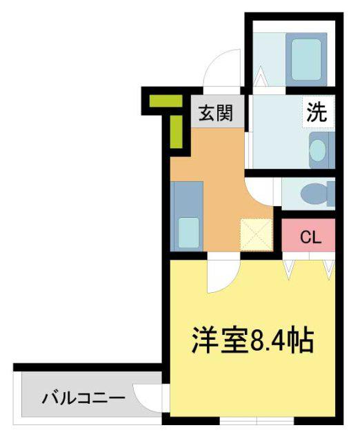 フジパレス西宮甲東園I番館(1K/3階)の間取り写真