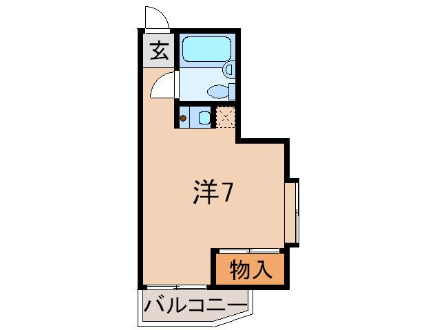 モガハウス(ワンルーム/4階)の間取り写真