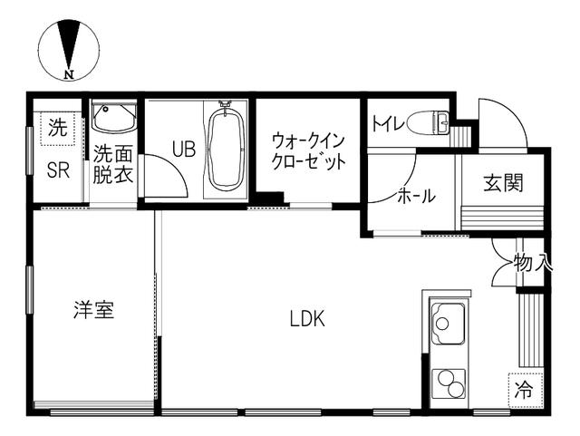 K-BASEV(1LDK/2階)の間取り写真