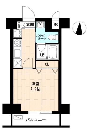 エースハイツ森下(1K/5階)の間取り写真