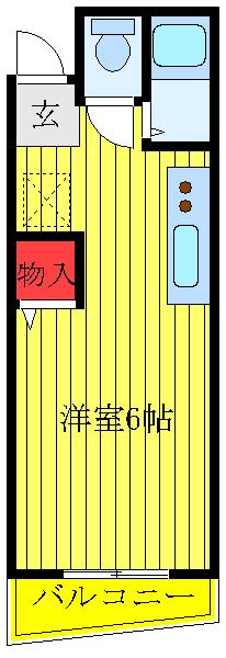 ファインYAMATO(ワンルーム/2階)の間取り写真