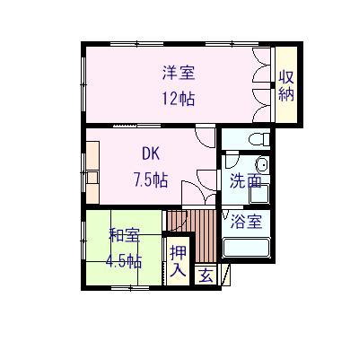 アーバン名東(3DK/3階)の間取り写真