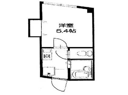アルカサーノ茅ヶ崎(1K/2階)の間取り写真