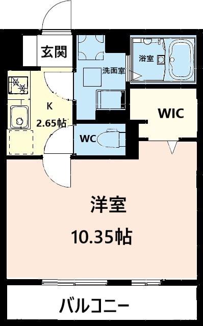 HALE IRVINE(1K/2階)の間取り写真