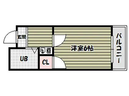 アマービレ千代田(1K/1階)の間取り写真