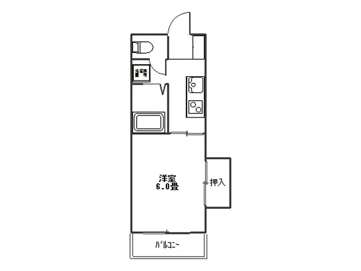 第2マルトミ荘 2階階 間取り