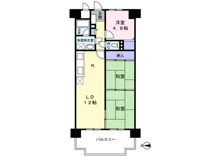 ネオハイツ高砂(3LDK/2階)の間取り写真