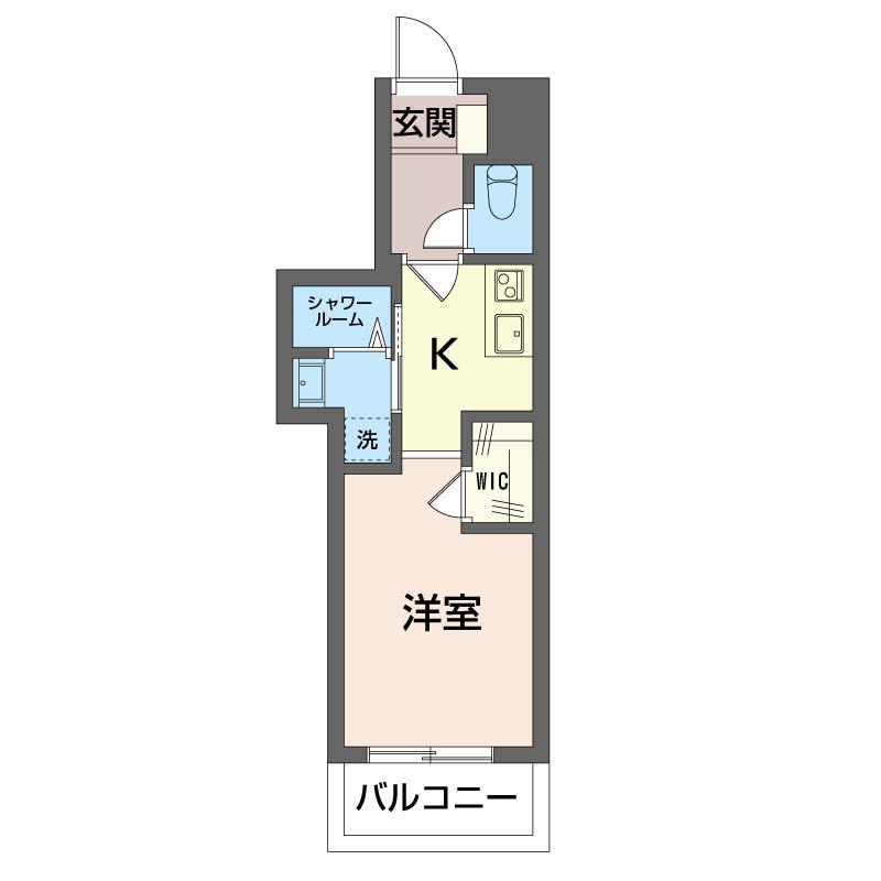 銅政ビル(1K/3階)の間取り写真
