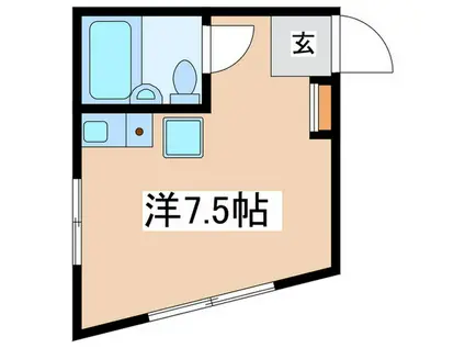 サンライト生田(ワンルーム/1階)の間取り写真