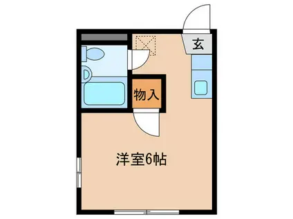サンハイム赤塚(ワンルーム/1階)の間取り写真
