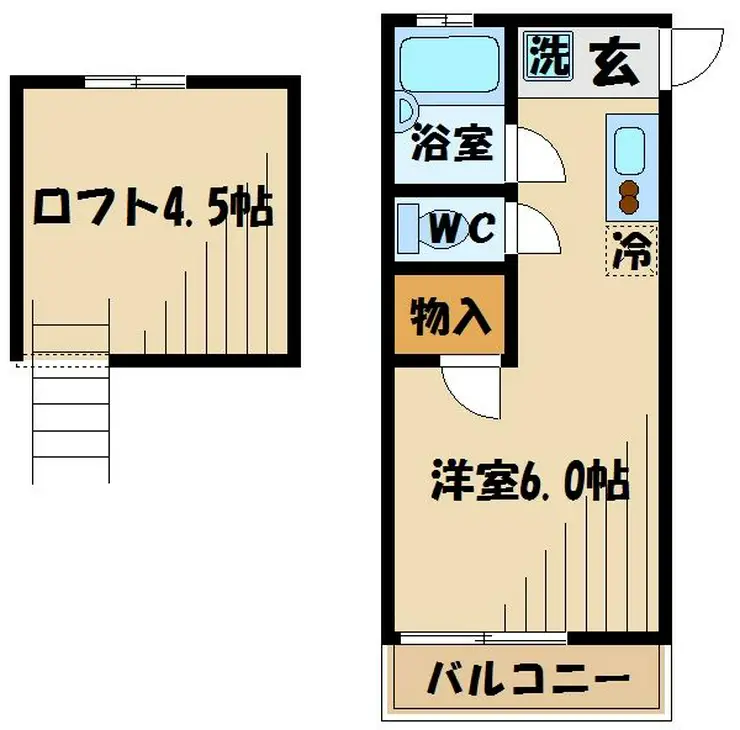 美里ハウス居村 1階階 間取り