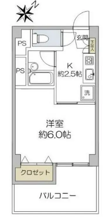 目黒コーポビアネーズ 4階階 間取り