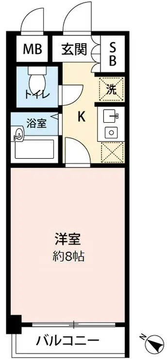 フォルトゥナ日本橋 9階階 間取り