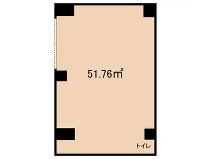 ORES(ワンルーム/1階)の間取り写真