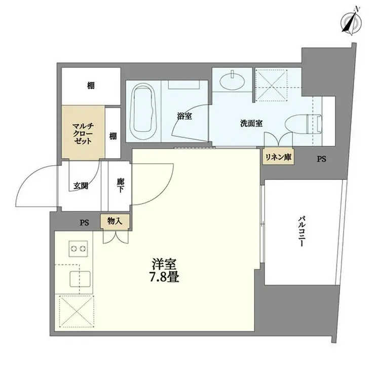 リビオレゾン千代田岩本町ルジェンテ 5階階 間取り