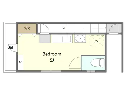 ハイアット清野-(ワンルーム/3階)の間取り写真