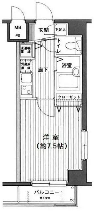 グランド・ガーラ渋谷松濤 4階階 間取り
