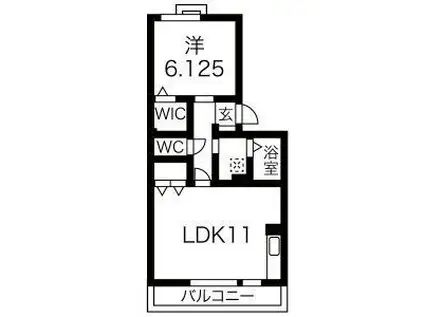エクセルナオ(1LDK/3階)の間取り写真