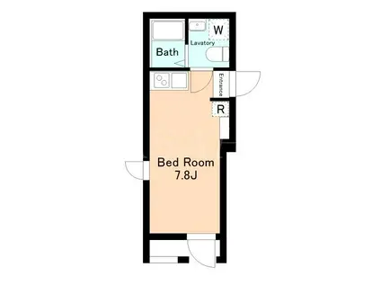 KITAKOIWA-RESIDENCE(ワンルーム/2階)の間取り写真